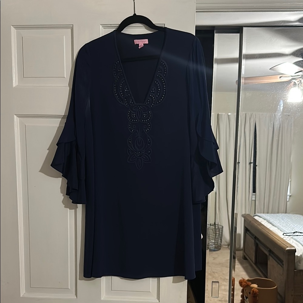 Lilly Pulitzer Silk Navy Women's Dress